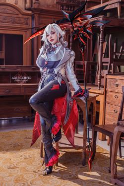 日本性感萝莉 Byoru – Genshin Impact Arlecchino Dress(63P)