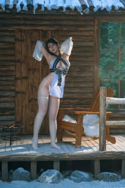 疯猫ss – 圣诞特典 白色毛衣(75P)